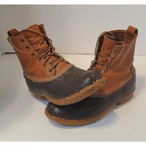 LL Bean Men's Bean Duck Boots Size 12.5 175064 11.5" Made In USA